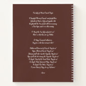 我々のレディ・オブ・山・カーメル1641 ノートブック (裏面)