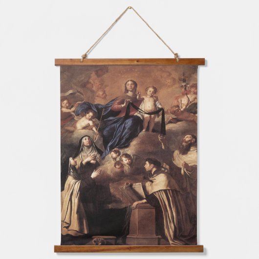 我々のレディ・オブ・山・カーメル1641 吊り下げ型タペストリー (正面)