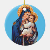 我々のレディ・オブ・山・カーメル セラミックオーナメント (裏面)