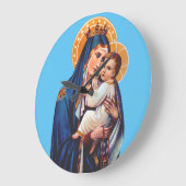 我々のレディ・オブ・山・カーメル ラージ壁時計 (傾斜)