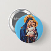 我々のレディ・オブ・山・カーメル 缶バッジ (正面&裏面)