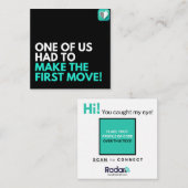 我々の一人がやらなければならなかった スクエア名刺 (正面/裏面)