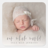 我々の世界全体 スクエアシール (正面)