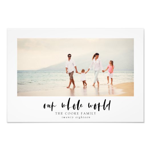 我々の世界全体 フォトプリント            (正面)