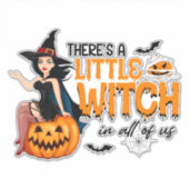 我々の中に小さな魔女がいる シール (正面)