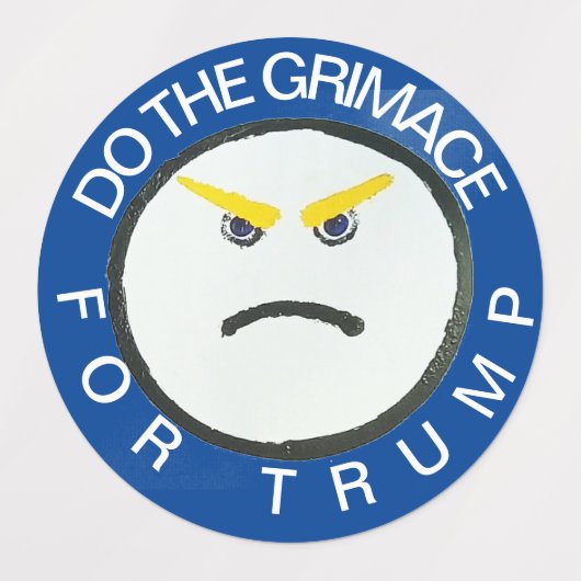 我々の人々はトランプ ラベル (デザイン2)