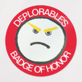 我々の人々はトランプ ラベル (デザイン1)