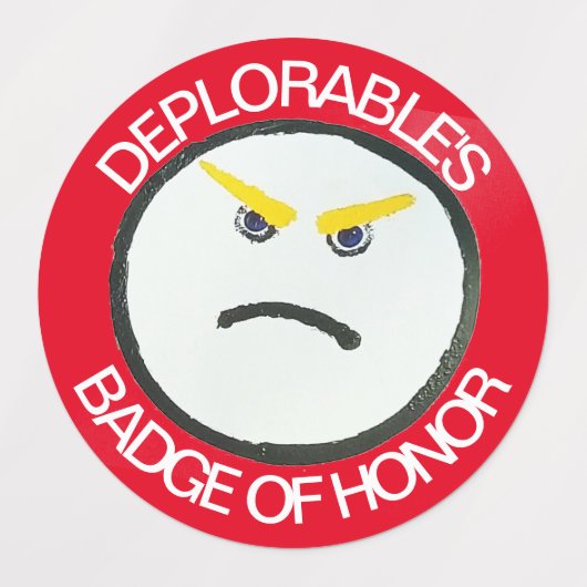 我々の人々はトランプ ラベル (デザイン1)