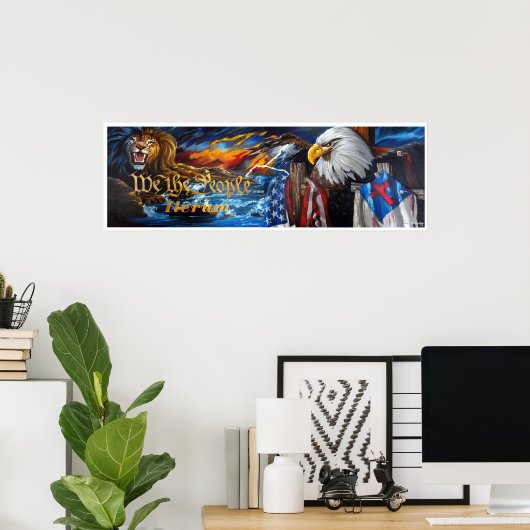 我々の人々は完全に繰り返絵画す ポスター (ホームオフィス)