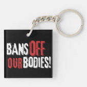 我々の体の選択を禁止 キーホルダー (裏面)