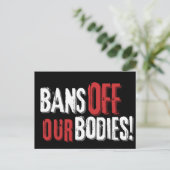 我々の体の選択を禁止 ポストカード (スタンド正面)