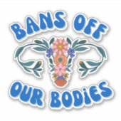 我々の体フローラ子宮プロ選択ビニル禁止 シール (正面)