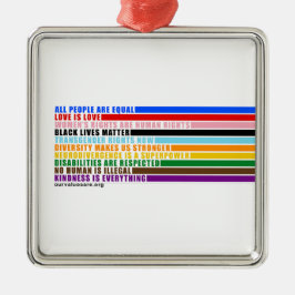 我々の価値観は メタルオーナメント