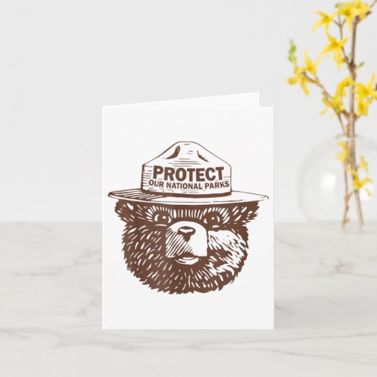 我々の保護公園はグラフィック国立公園に位置するおもしろい カード (黄色い花)