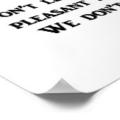 我々の偽りのスマイルと愉快な態度を ポスター (角)