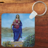 我々の光の女性マドンナ無垢な概念 キーホルダー (裏面)