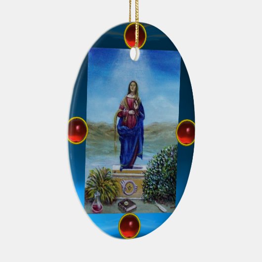 我々の光の女性マドンナ無垢な概念 セラミックオーナメント (右)