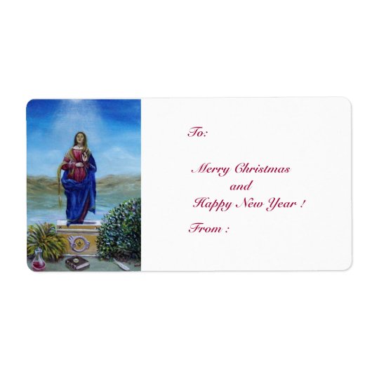 我々の光の女性マドンナ無垢な概念 ラベル (正面)