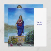 我々の光の女性マドンナ無垢な概念 招待状 (正面/裏面)