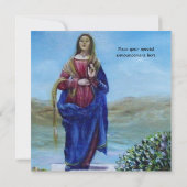 我々の光の女性マドンナ無垢な概念 招待状 (裏面)