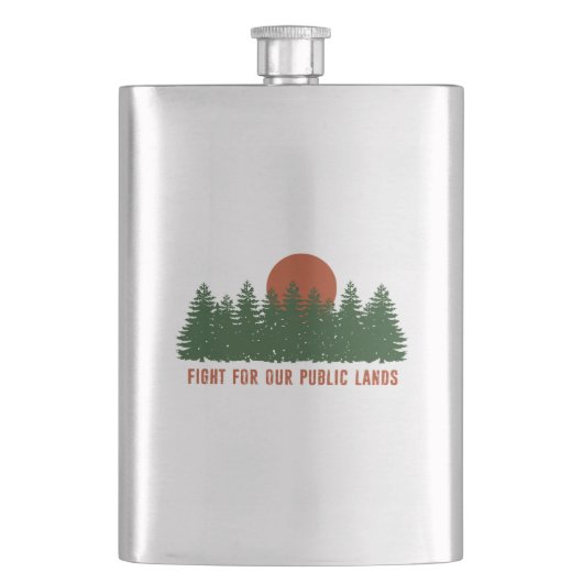 我々の公の地のために戦う フラスク (正面)