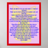 我々の兵士のための祈りの言葉 ポスター (正面)