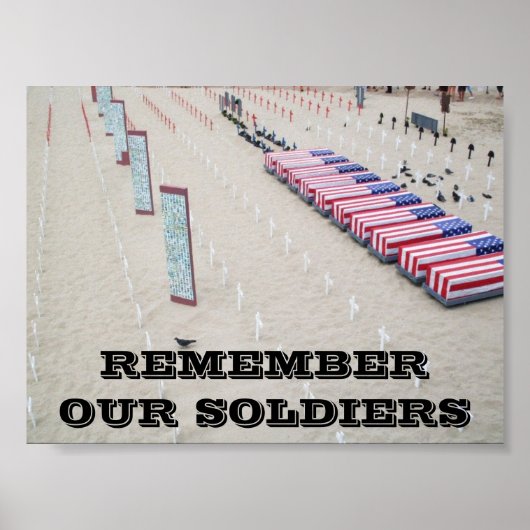 我々の兵士のプリントを記憶 ポスター (正面)