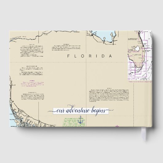 ⚓️我々の冒険がフロリダ航海の州結婚で ゲストブック (裏面)