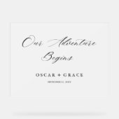 我々の冒険が始まっ結婚たように アクリルサイン (正面)