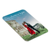 我々の冒険が始まる写真を保存する日付 マグネット (右側)