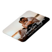 我々の冒険が始まる日付写真を保存 マグネット (左側)