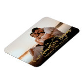 我々の冒険が始まる日付写真を保存 マグネット (左側)