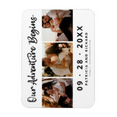 我々の冒険が始まる日付3のフォトマグネットを保存 マグネット (縦)