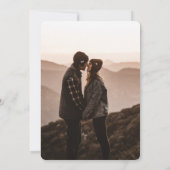 我々の冒険が始まる |フォレ素朴スト日付の保存 招待状 (裏面)