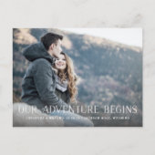 我々の冒険が始まる |写真の日付の保存 案内ポストカード (正面)