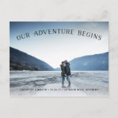 我々の冒険が始まる |写真の日付の保存 案内ポストカード (正面)