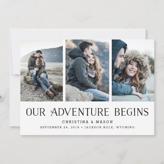 我々の冒険が始まる |写真数々の日付の保存 セーブザデート (正面)