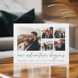 我々の冒険が始まる |写真数々の セーブザデート