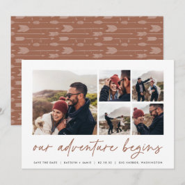 我々の冒険が始まる |写真数々の セーブザデート