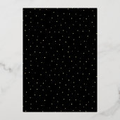 我々の冒険はシック素朴に始ま結婚る 箔招待状 (裏面)