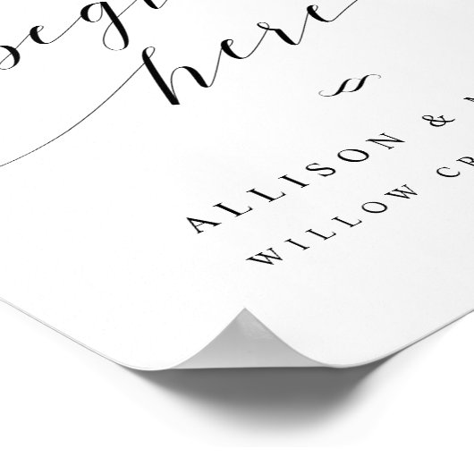 我々の冒険はスクリプトの結婚サインから始まる ポスター (角)