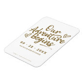 我々の冒険は写真ではない日付を保存し始める マグネット (左側)