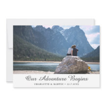 我々の冒険は写真を保存する日付カード