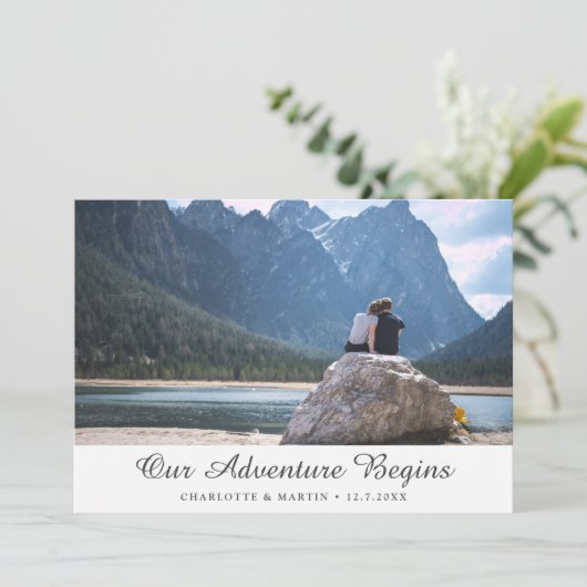 我々の冒険は写真を保存する日付カード セーブザデート (スタンド正面)