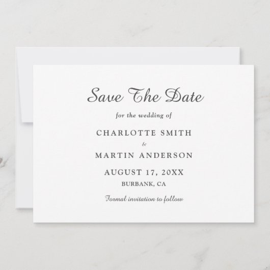 我々の冒険は写真を保存する日付カード セーブザデート (裏面)