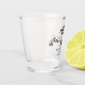 我々の冒険は屋外の結婚式を始める日付を保存 ショットグラス (左)