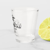 我々の冒険は屋外の結婚式を始める日付を保存 ショットグラス (右)