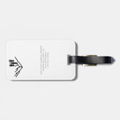 我々の冒険は屋外の結婚式を始める日付を保存 ラゲッジタグ (裏面横)