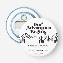 我々の冒険は屋外の結婚式を始める日付を保存 栓抜き