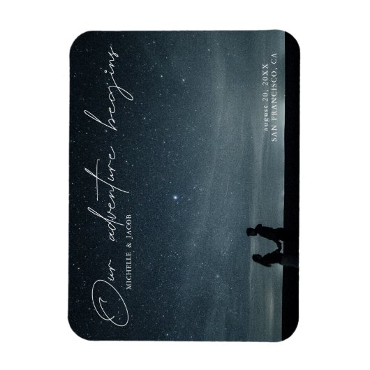 我々の冒険は日付写真を保存し始める マグネット (縦)